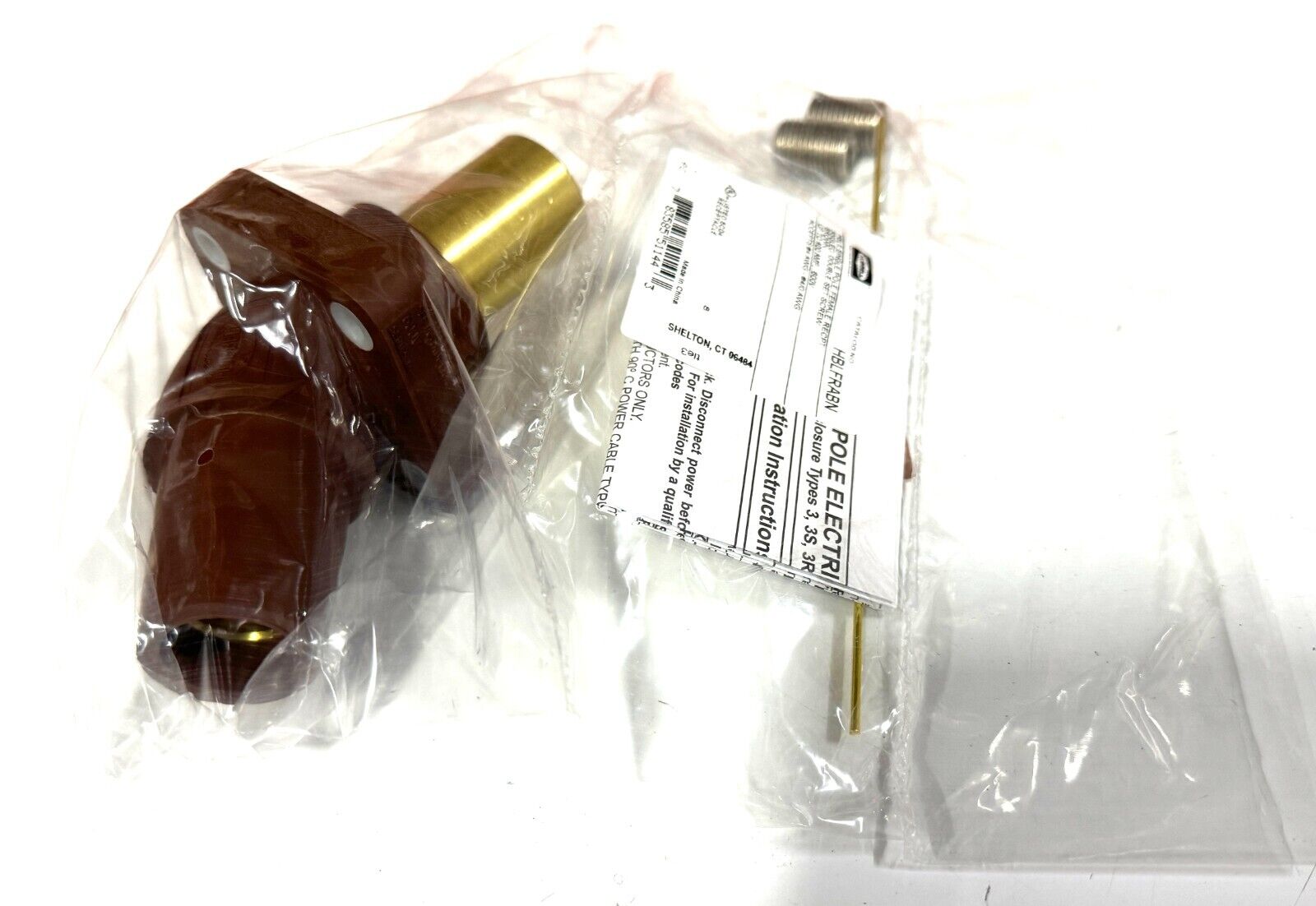 Presa Femmina Angolare Hubbell Camlock 400 AMP, Serie 16, 600V, Modello HBLFRABL, Nuova