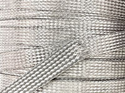 50 FEET 1/2" BRAIDED BRAID STAINLESS EXPANDABLE SLEEVE WIRE HARNESS LOOM