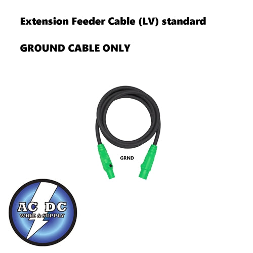 Extension Feeder Stage and lighting Cable 25 ft 4/0 GROUND GREEN (LV) standard 405A
