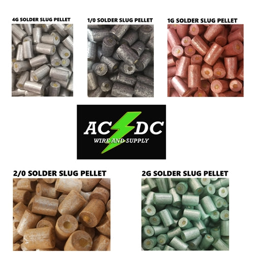 Wire Pellets Solder Slug Pellets with Flux Core for Copper Battery Cable Ends and ...