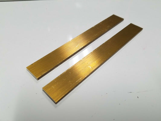 1/8" x 3/4" C360 BRASS FLAT BAR 6" long Solid .125" Plate Mill Stock (2 Pcs)