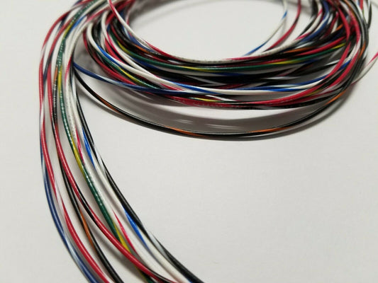 26 AWG Gauge Stranded Hook Up Wire Kit 5 ft Ea 8 Color w/ stripe UL1007 300 Volt