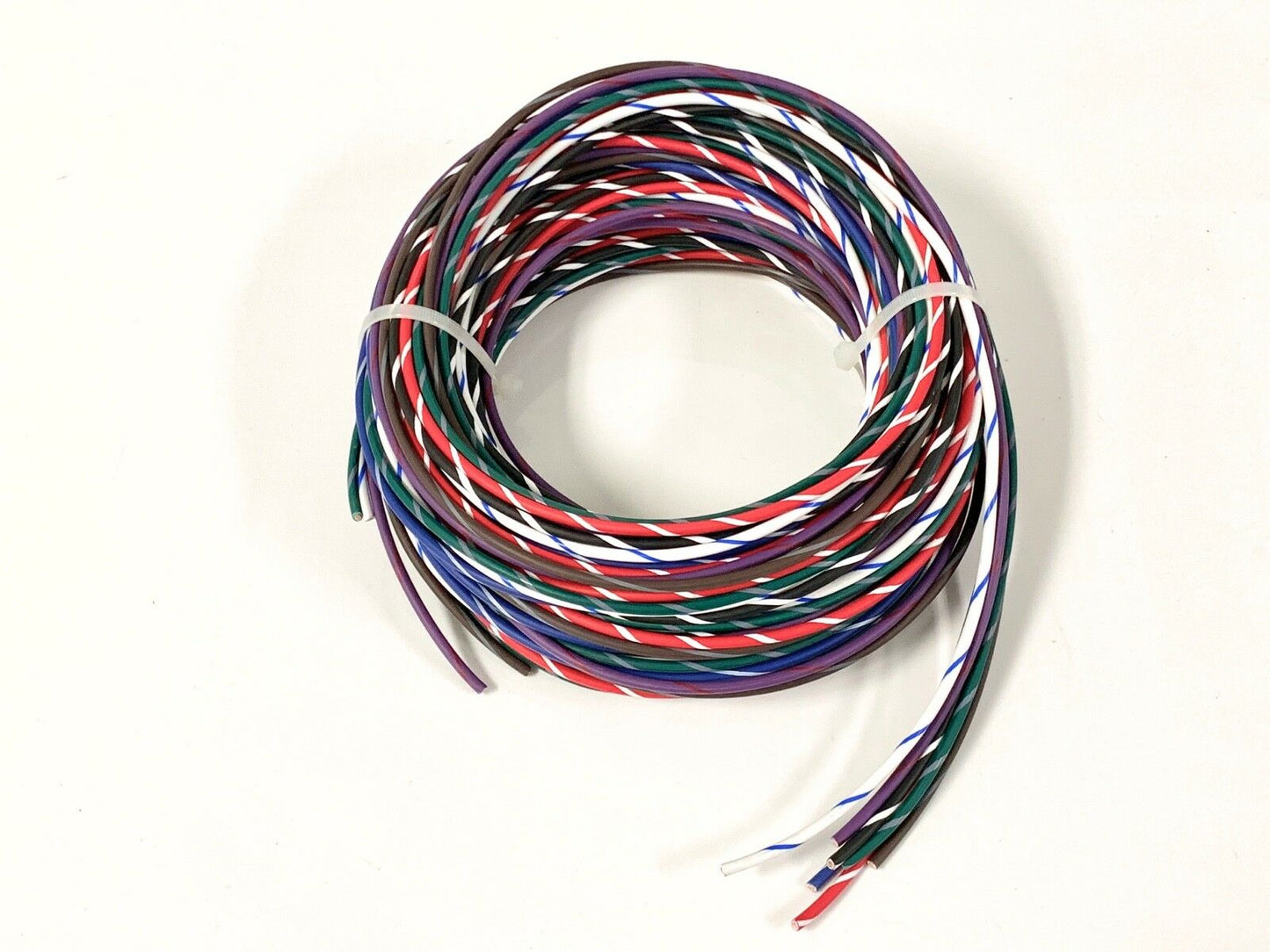 AUTOMOTIVE WIRE - 12 GAUGE GA HIGH TEMP GXL WIRE 7 STRIPED COLORS - 25' EA U.S.A