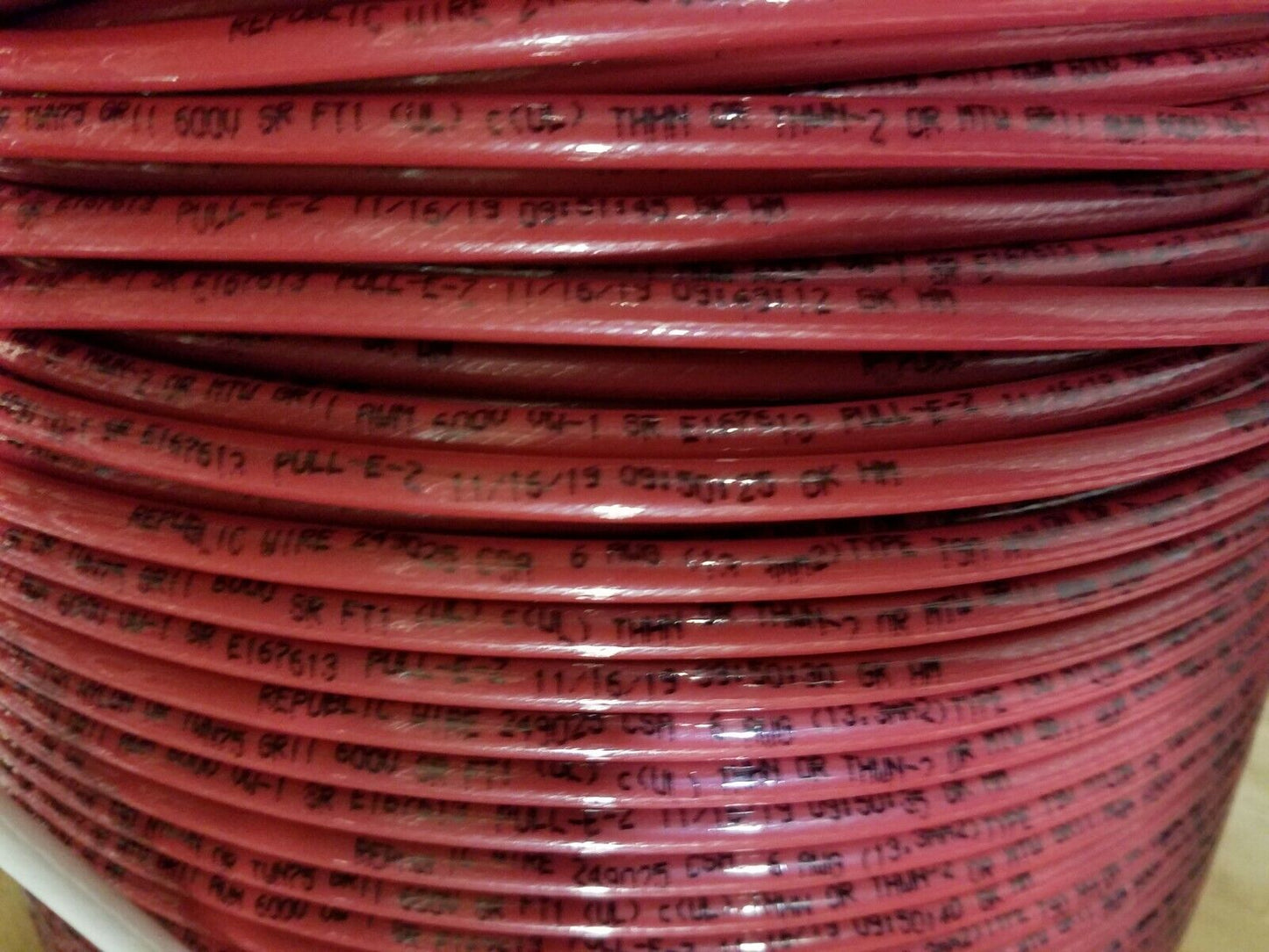 60' EA THHN THWN 6 AWG GAUGE BLACK WHITE RED COPPER WIRE + 60 8 AWG GREEN