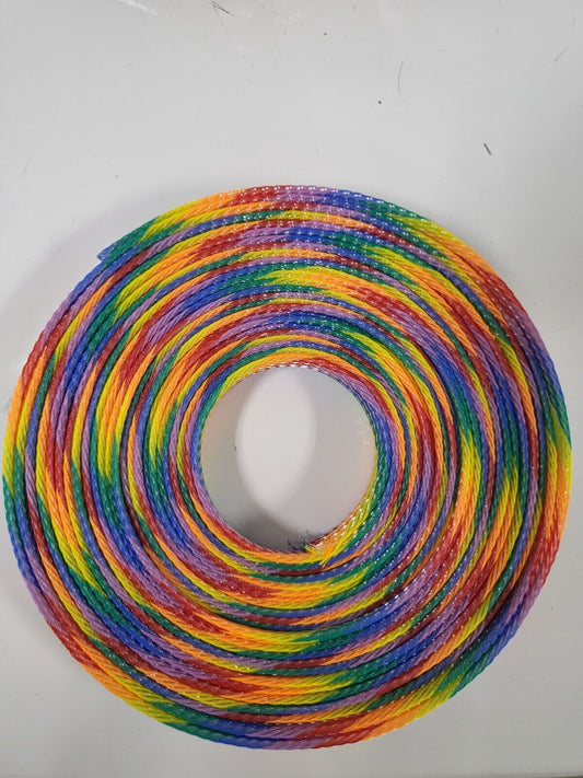 25 FT 1/2" RAINBOW PET EXPANDO SLEEVING BRAID