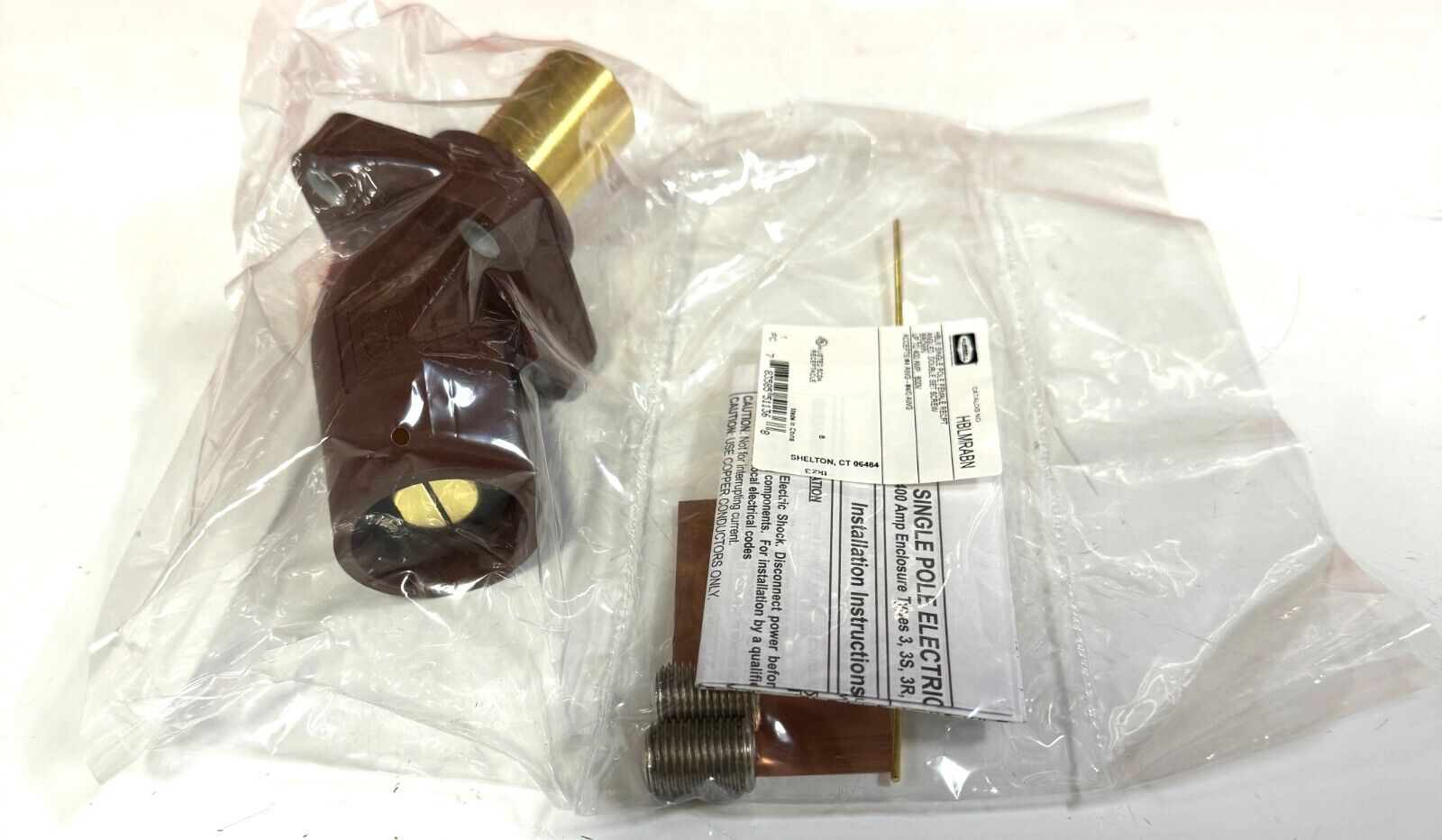 400 AMP HUBBELL SERIES 16 CAMLOCK DEVICES PANEL ANGLE RECEPT MALE 600V ...