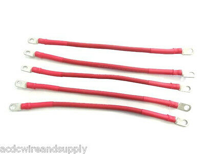 # 2 Awg HD RED Golf Cart Battery Cable 5 Pcs Kit 83 & Up Club Car U.S.A MADE