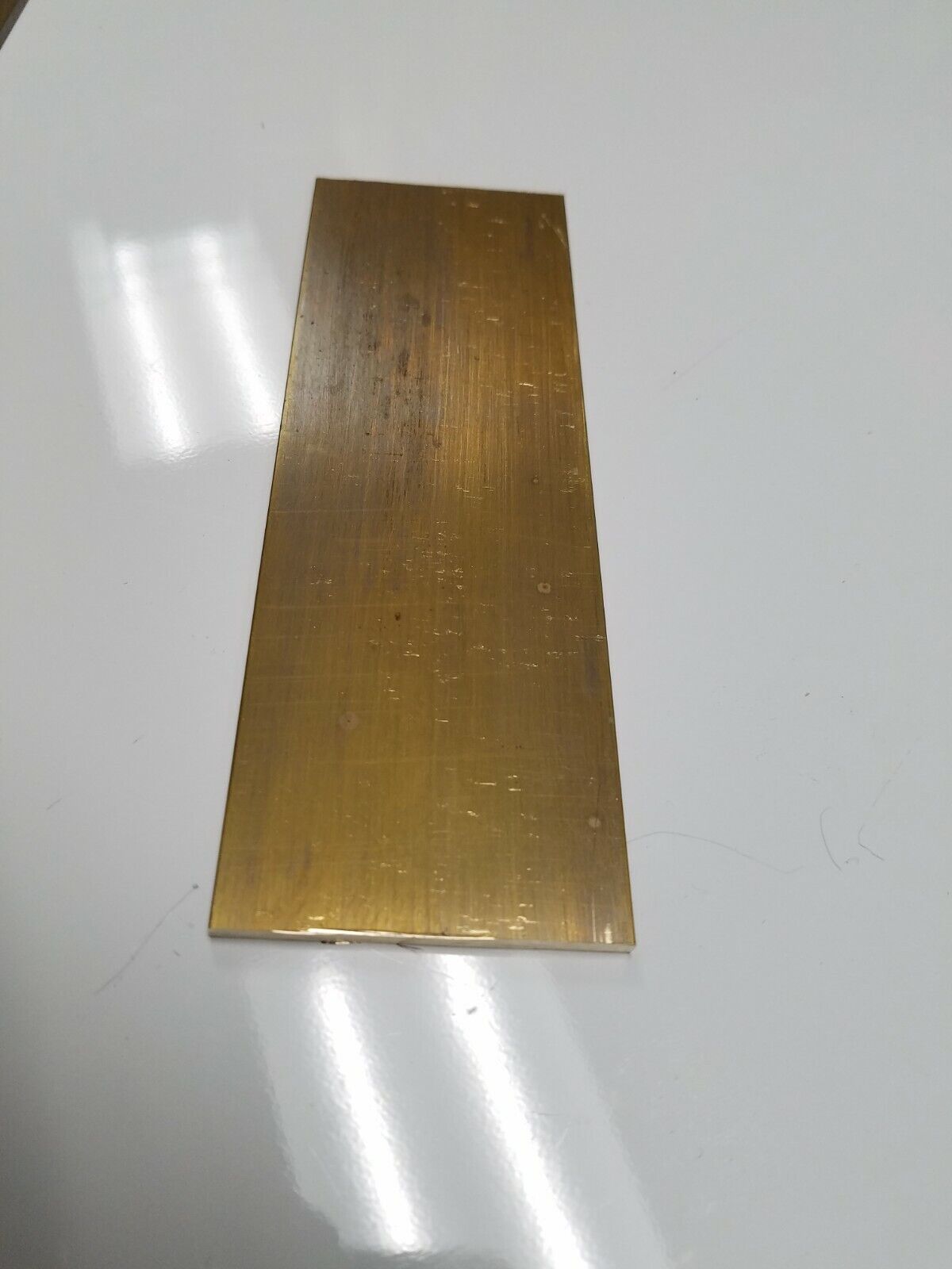 1/8" x 3" C360 BRASS FLAT BAR 12" long Solid .125" Plate Mill Stock H02