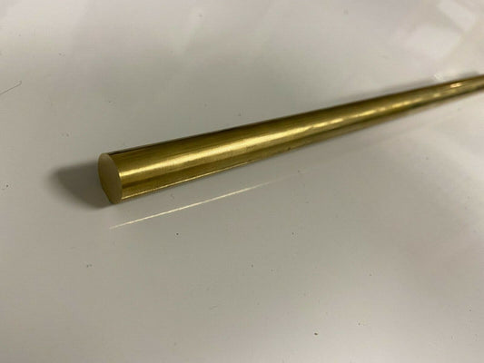 (1) 1/2" C360 BRASS SOLID ROUND ROD 10" long New Lathe Bar Stock 1/2 Hard