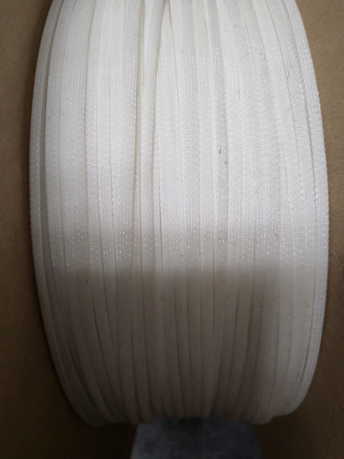 100 FT 1/8" WHITE PET Expandable Wire Cable Sleeving Sheathing Braided Loom