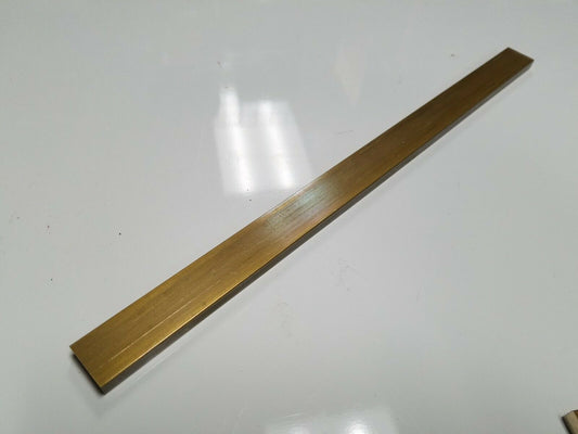 (1) 1/4" x 1" C360 BRASS FLAT BAR 12" long Solid .250" Mill Stock H02