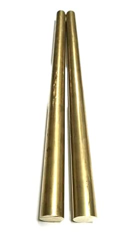 AC/DC Wire And Supply (2) 5/8" C360 Brass Round Rod 2 x 12" Long Solid New Lathe Bar Stock .625" H02 Crafts Art Industrial