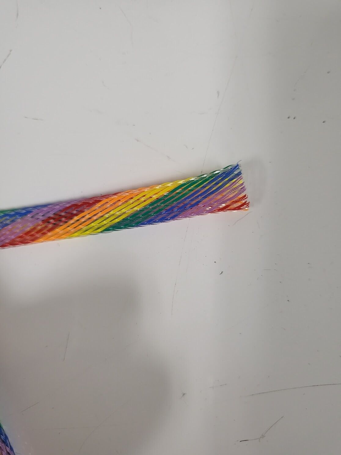 25 FT 3/8" RAINBOW PET EXPANDO SLEEVING BRAID