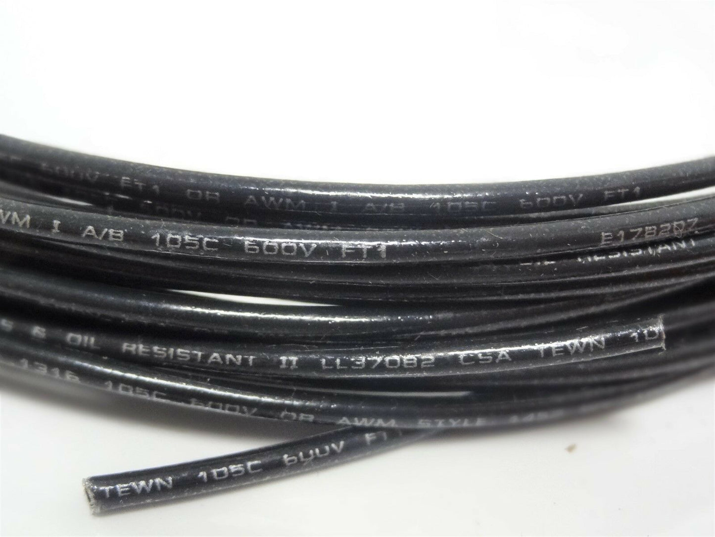 16 GAUGE TFFN TEWN WIRE BLACK + RED 25 FT EACH 600V COPPER STRANDED GROUND WIRE