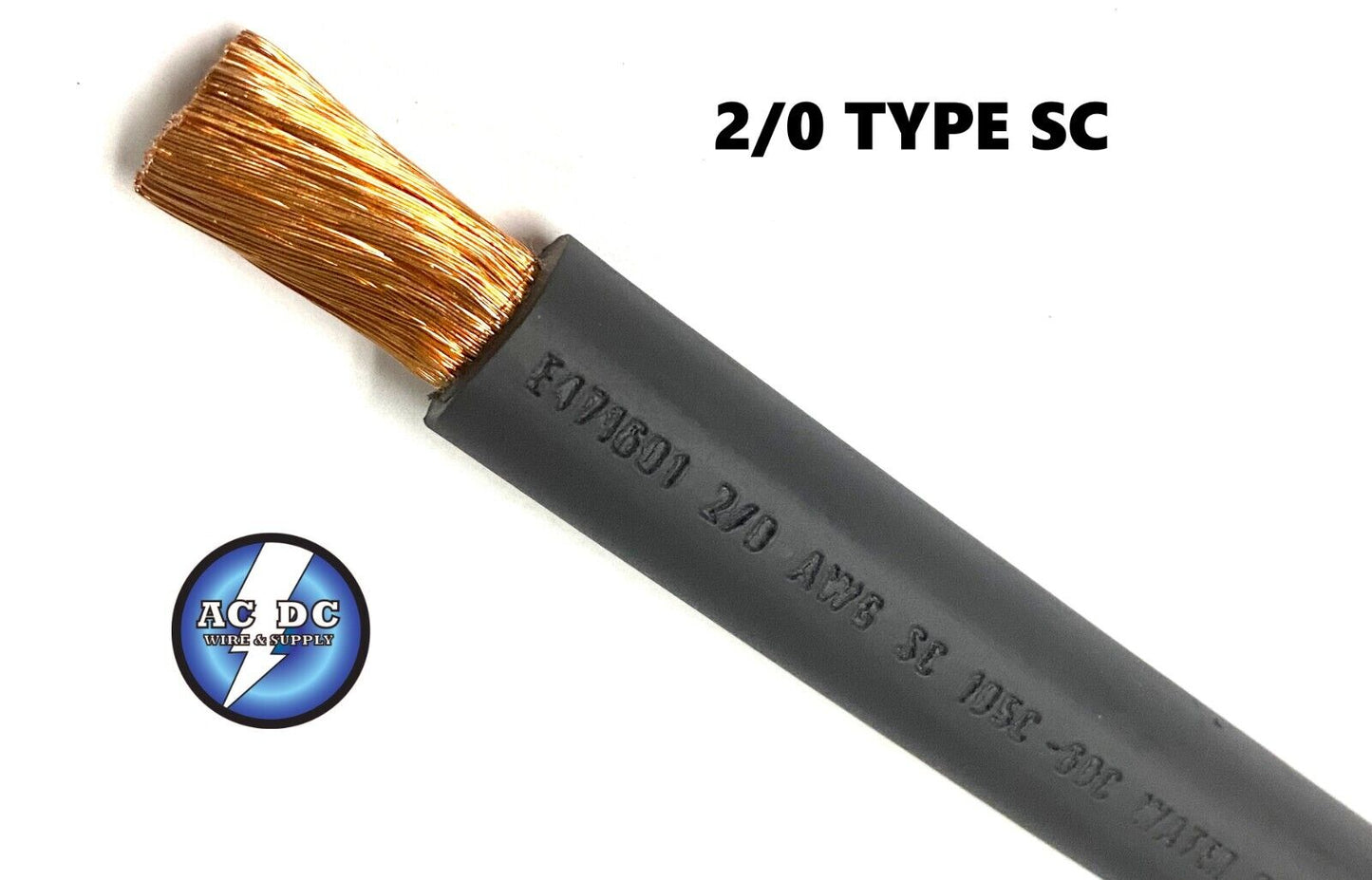 2/0 SC CABLE 4 WIRE 300 AMP 480v W/ MALE HUBBELL SERIES 16 CAM LOCK 25' TAILS