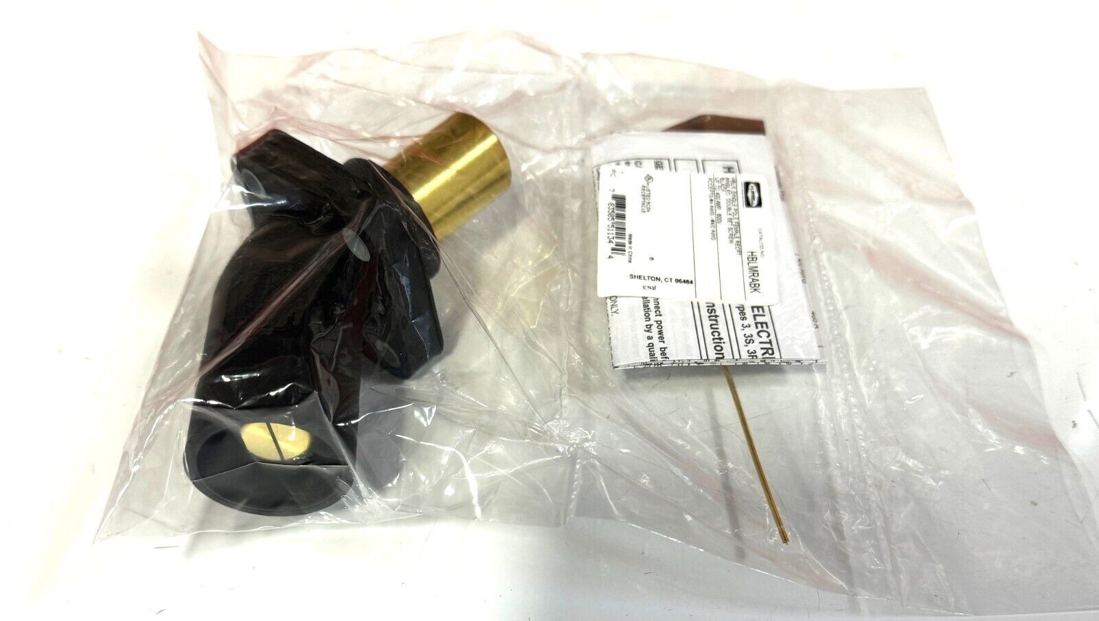 400 AMP HUBBELL SERIES 16 CAMLOCK DEVICES PANEL ANGLE RECEPT MALE 600V ...