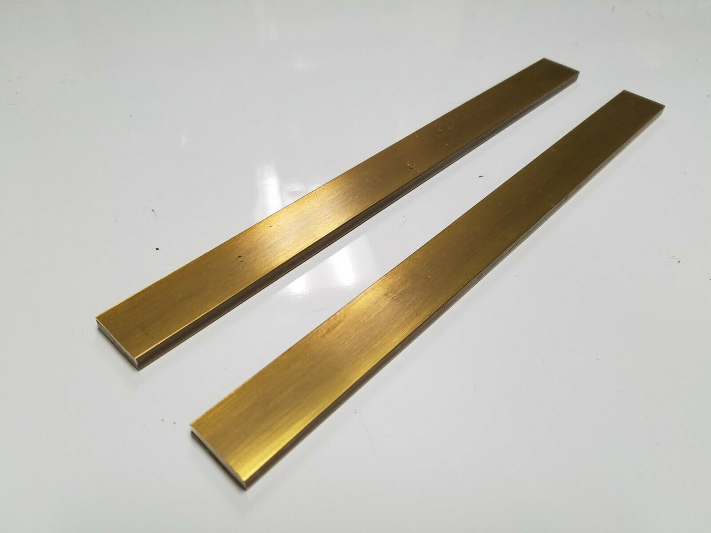 2 Pieces 1/4" x 1" C360 BRASS FLAT BAR 14" long Solid .250" Mill Stock H02