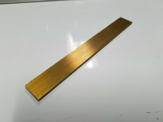 1/8" x 3/4" C360 BRASS FLAT BAR 6" long Solid .125" Plate Mill Stock (1 Pcs)