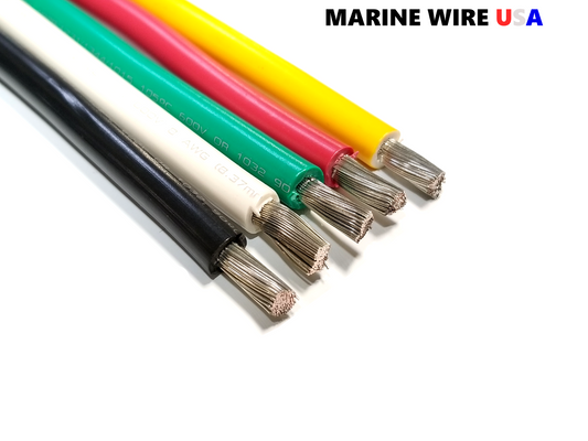 8 AWG Gauge Battery Cable Marine Grade Tinned Copper - SOLD PER FT - CHOOSE YOUR COLOR