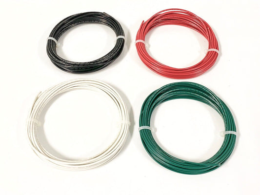 16 GAUGE TFFN TEWN WIRE 600V COPPER GROUND WIRE BLACK RED WHITE GREEN 25 FT EA