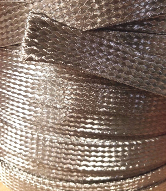 100 FEET 3/4 Stainless Steel FLAT Braid Sleeving #304 Grade USA MADE