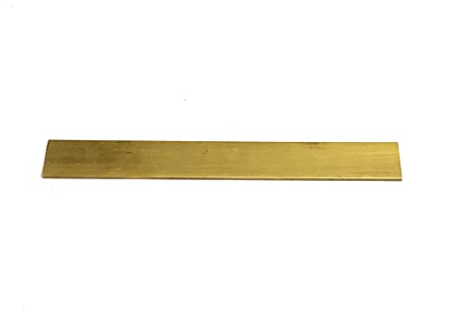 AC/DC Wire and Supply Brass Flat Bar Stock 3/16" x 1 1/2" x 6" Knife Making Handle Bolster C360 Buss Bar - Arts Hobbies Crafts Industrial