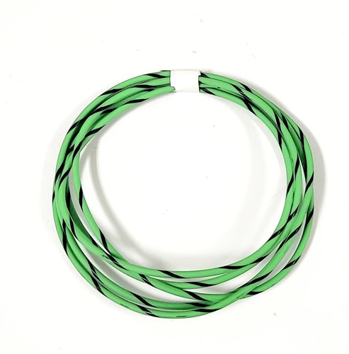 GXL 14 AWG AUTOMOTIVE WIRE LIGHT GREEN W/ BLACK  STRIPE