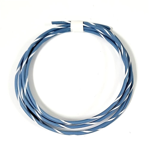 GXL 14 AWG AUTOMOTIVE WIRE LT BLUE W/ WHITE  STRIPE