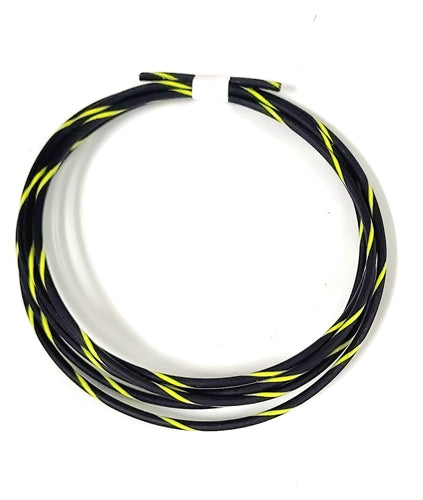 GXL 14 AWG AUTOMOTIVE WIRE  BLACK  W/ YELLOW STRIPE