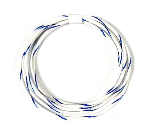 GXL 14 AWG AUTOMOTIVE WIRE WHITE W/ BLUE  STRIPE