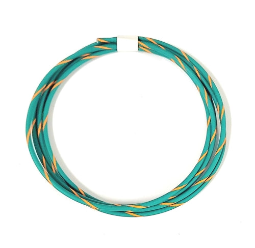 GXL 14 AWG AUTOMOTIVE WIRE  GREEN W/ ORANGE  STRIPE