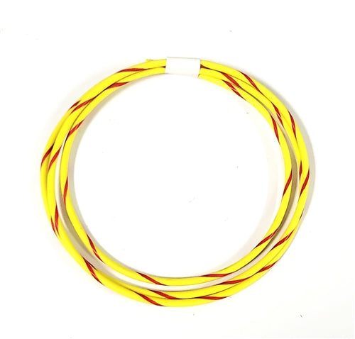 GXL 14 AWG AUTOMOTIVE WIRE YELLOW W/ RED  STRIPE