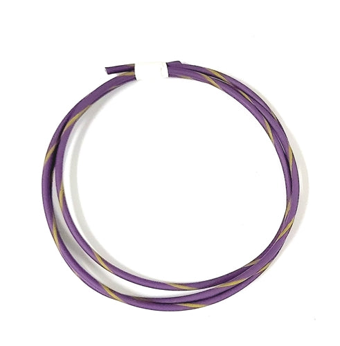 GXL 14 AWG AUTOMOTIVE WIRE PURPLE W/ YELLOW STRIPE