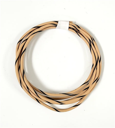 GXL 14 AWG AUTOMOTIVE WIRE  TAN W/ BLACK  STRIPE