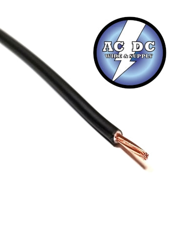 BLACK 8 GAUGE GXL AUTOMOTIVE HIGH TEMP COPPER WIRE