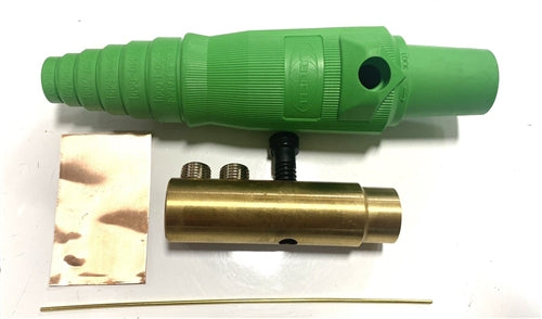 Hubbell series 16 GREEN CAM LOCK 300 AMP FEMALE