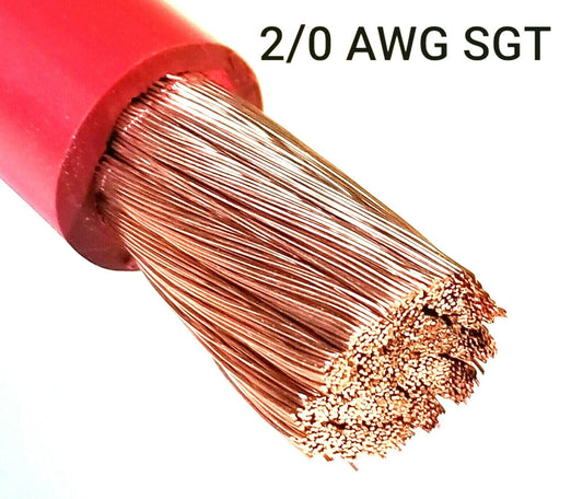 1/0 Gauge Battery Cable RED SAE J1127 SGT Automotive Power Wire SOLD PER FOOT