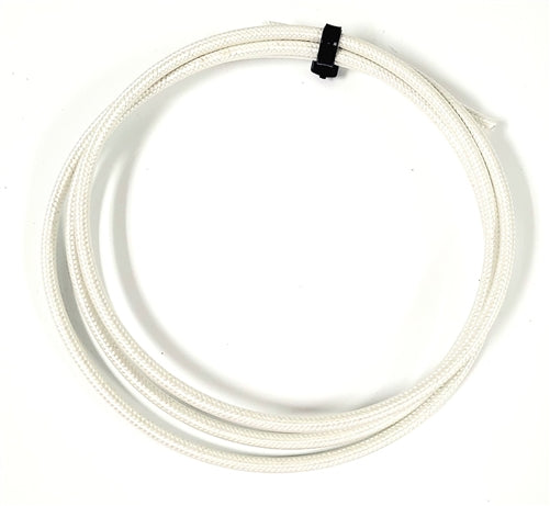 SRML WHITE 12 AWG FIBER GLASS BRAID APPLIANCE HI TEMP WIRE MOTOR LEAD