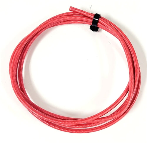 SRML RED 14 AWG FIBER GLASS BRAID APPLIANCE HI TEMP WIRE MOTOR LEAD