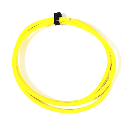 SRML YELLOW 18 AWG FIBER GLASS BRAID APPLIANCE HI TEMP WIRE MOTOR LEAD ...