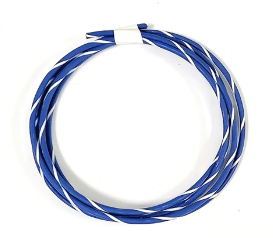 STRIPED GXL 14 AWG Automotive Wire Pure Copper Made in USA - CHOOSE YOUR COLOR - SOLD PER FT