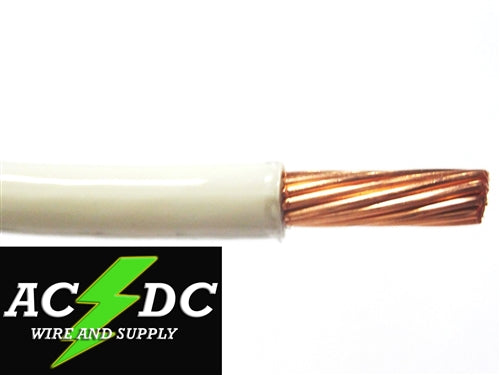 THHN 10 AWG GAUGE WHITE NYLON PVC STRANDED COPPER BUILDING WIRE