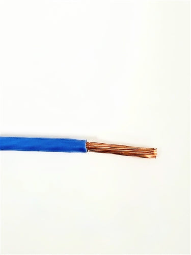 THHN 12 AWG GAUGE BLUE NYLON PVC STRANDED COPPER BUILDING WIRE