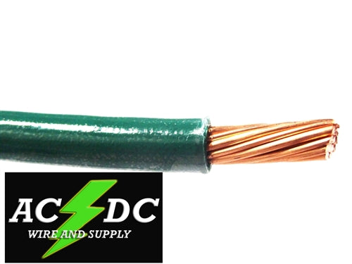 THHN 14 AWG GAUGE GREEN NYLON PVC STRANDED COPPER BUILDING WIRE