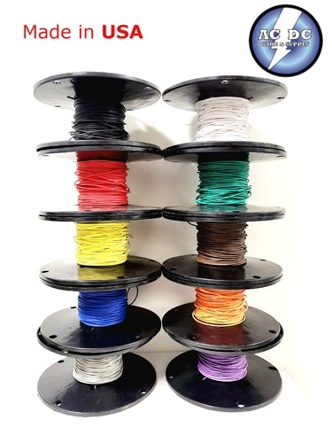 AUTOMOTIVE WIRE 20 AWG HIGH TEMP TXL STRANDED WIRE 10 COLORS 100 FT EA