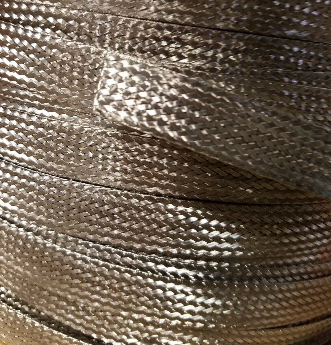 Stainless Steel FLAT Braid Sleeving 304 - 3/8" - length 75 ft USA MADE