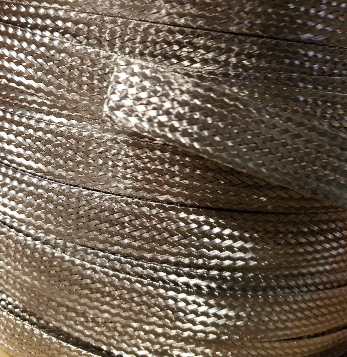 Stainless Steel FLAT Braid Sleeving 304 - 3/8" - length 500 ft Reel USA MADE