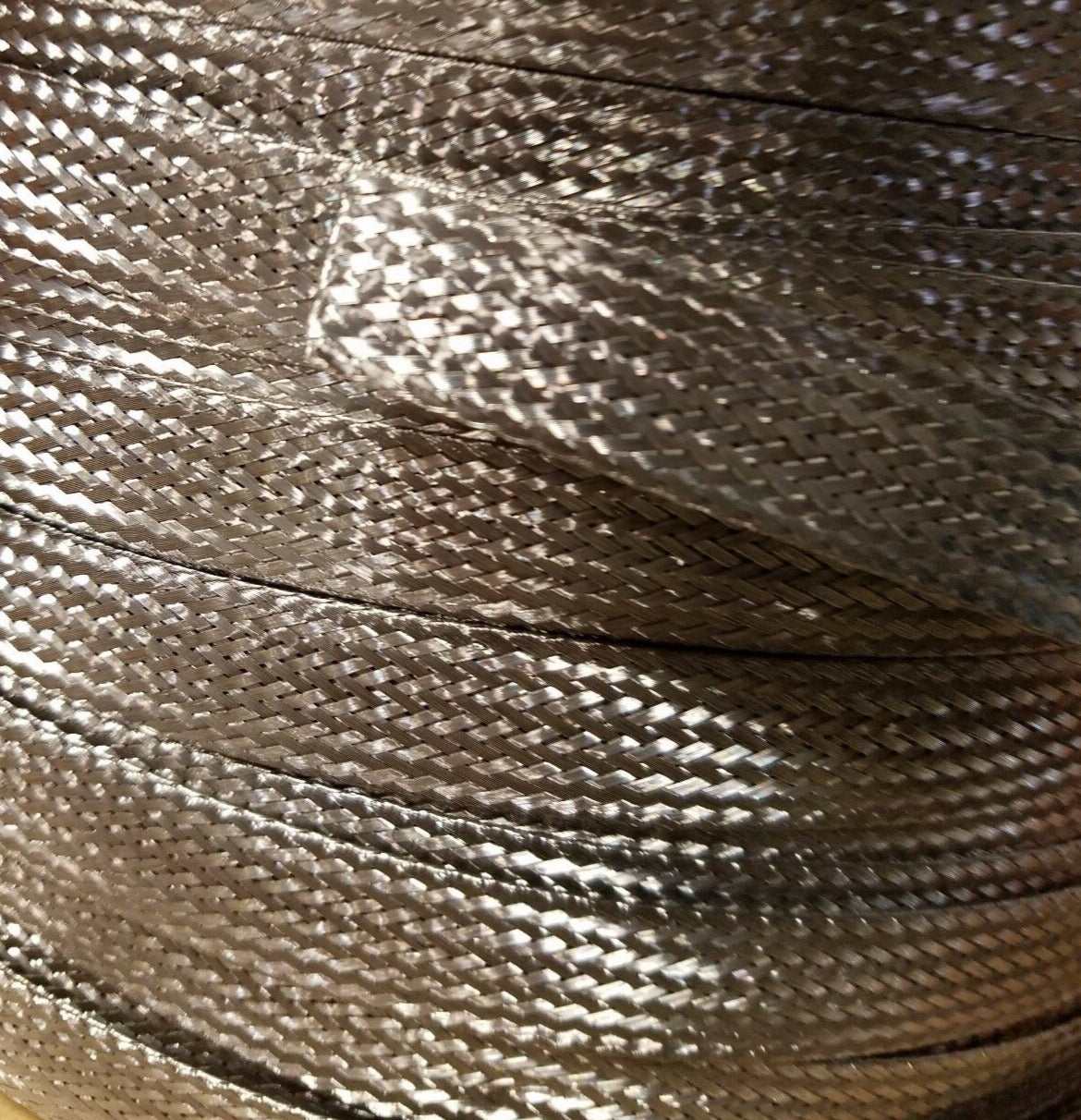 Stainless Steel FLAT Braid Sleeving 304 - 3/8" - length 12 ft USA MADE