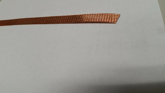 75 FEET 1/2 BRAIDED GROUND STRAP GROUNDING BARE PURE COPPER FLAT BRAID IN USA