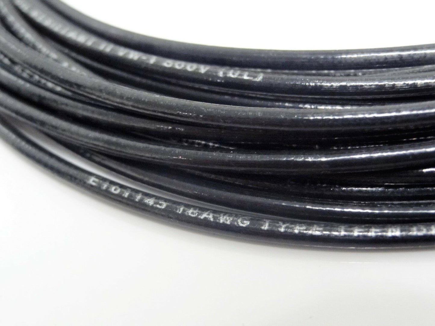 18 GAUGE TFFN TEWN WIRE BLACK + RED 50 FT EACH 600V COPPER STRANDED GROUND WIRE